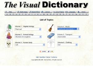 Visual Dictionary Main